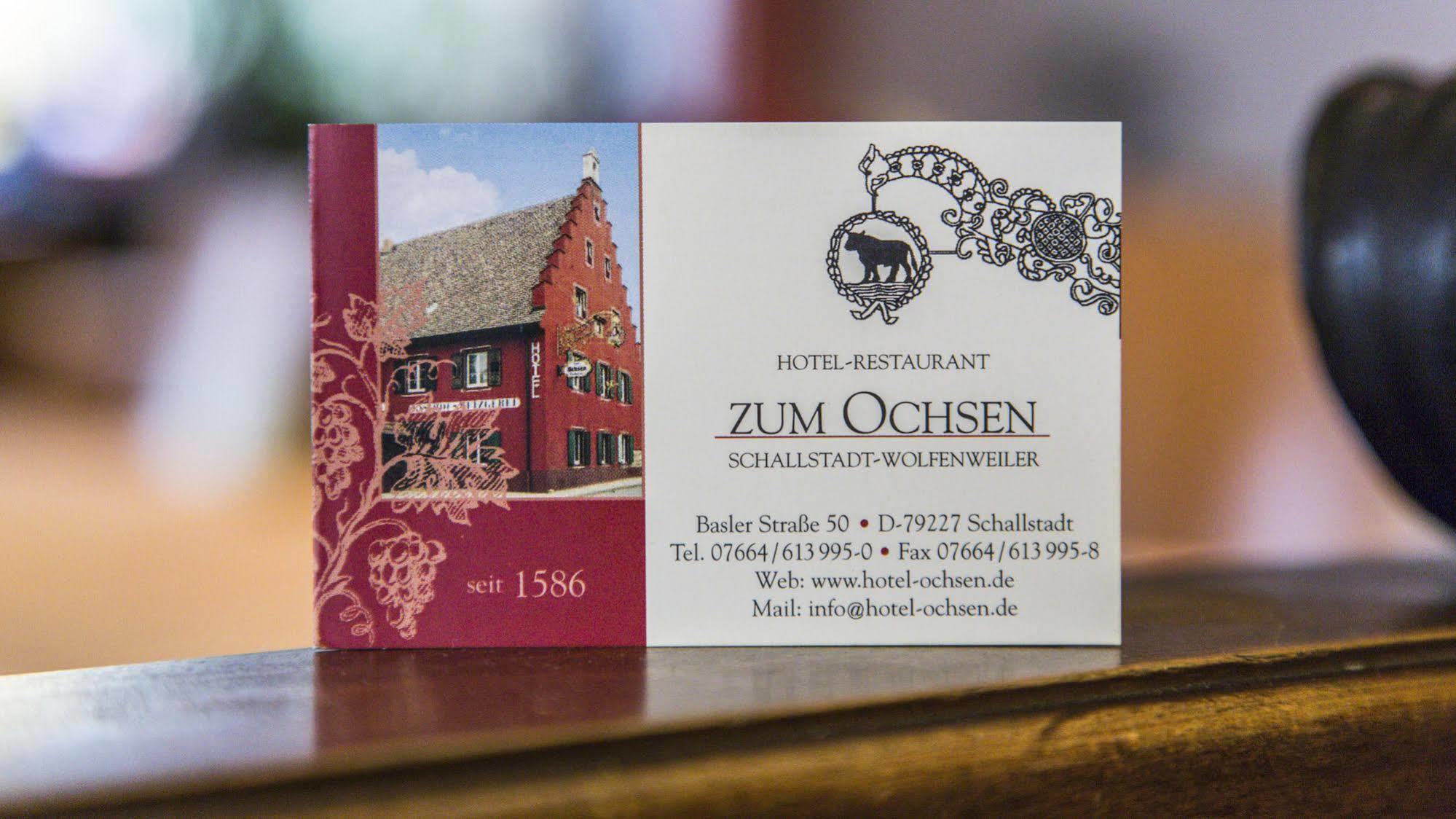 Hotel-Restaurant Zum Ochsen Schallstadt Buitenkant foto